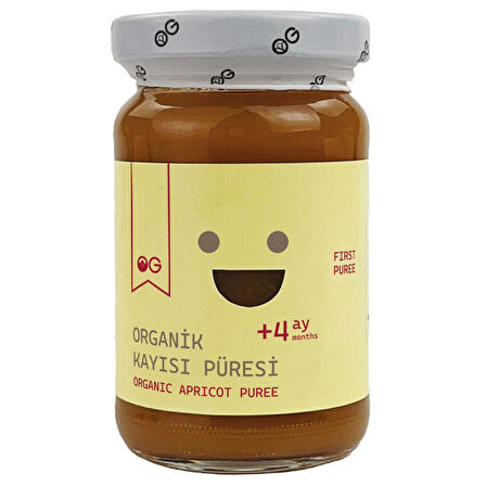 4'lü Organik Kayısı Püresi 100 G +4 Ay