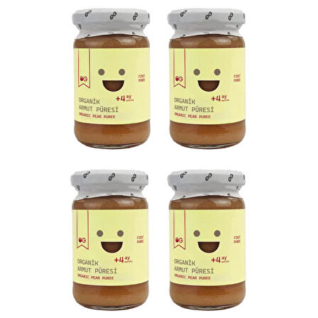4'lü Organik Armut Püresi 100 G +4 Ay