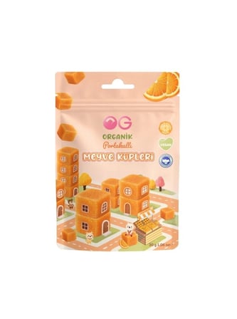 Og Natural Organik Portakallı Meyve Küpleri 30gr