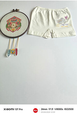 Kız Çocuk Pamuklu İç Çamaşırı Boxer 3'lü