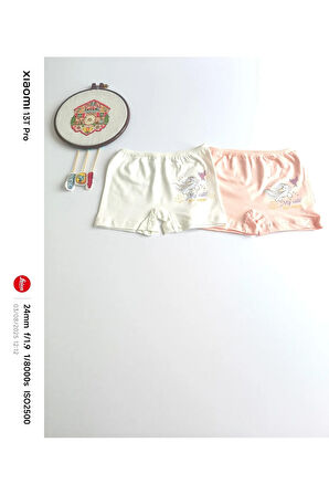 Kız Çocuk Pamuklu İç Çamaşırı Boxer 3'lü