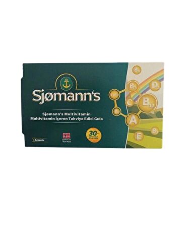 Sjomann's Multivitamin 30 Yumuşak Kapsül