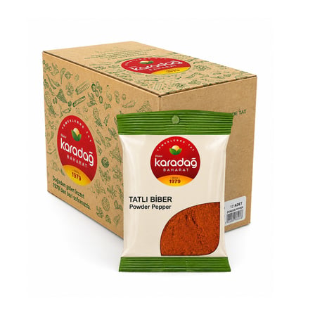 Karadağ Tatlı Kırmızı Toz Biber 25 gr 15 li Kutu
