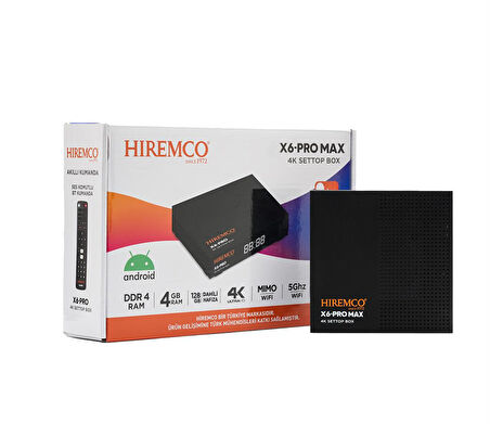 Hiremco X6 PRO MAX 128GB Android Box