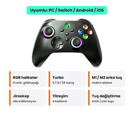 Data Frog PC03 Kablosuz Gamepad