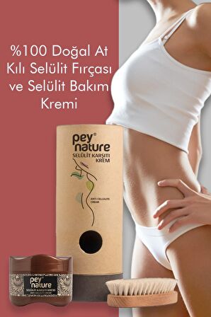 PeyNature Selülit Krem 250 ml & At Kılı Fırçası