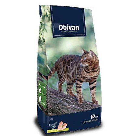 Obivan Adult Cat Tavuklu Kedi Maması 10 KG