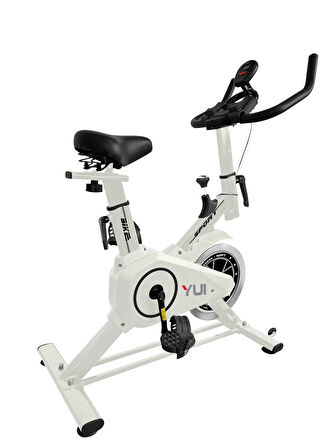 Yui XV15 Esential Profesyonel Spinning Bike Kondisyon Bisikleti Ve Kondisyon Aleti Beyaz