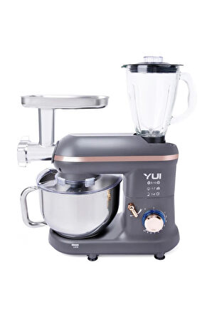 M120 Multi-fonksiyonel 3'ü Bir Arada Stand Mikser Kıyma Setli Ve Blender Özellikli Gri/Rose Gold