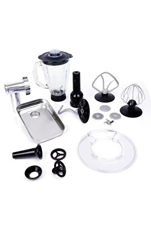 M120 Multi-fonksiyonel 3'ü Bir Arada Stand Mikser Kıyma Setli Ve Blender Özellikli Gri/Rose Gold