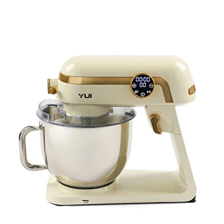 Easy Chef M123 1800w Güç 7l Hazne Stand Mikser Krem Gold
