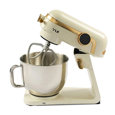 Easy Chef M123 1800w Güç 7l Hazne Stand Mikser Krem Gold