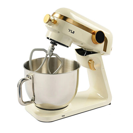 Easy Chef M123 1800w Güç 7l Hazne Stand Mikser Krem Gold