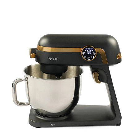 M123 Easy Chef Premium 1800w Dokunmatik Ekran Alüminyum Döküm 7lt Koyu Gri/Gold