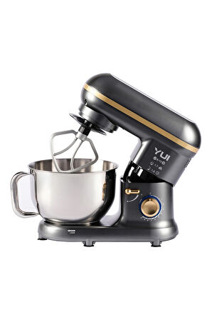 M108 Easy Chef Hamur Yoğurma Makinesi Stand Mikseri Gri Gold