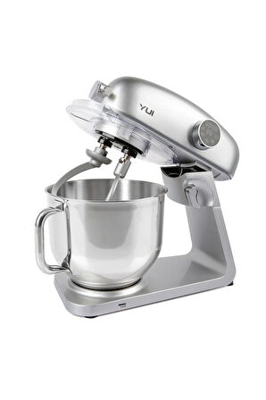 M218 Easy Chef Gümüş Stand Mikser 1800w Motor Gücü 8l Kapasite Dayanıklı Döküm Metal Gövde