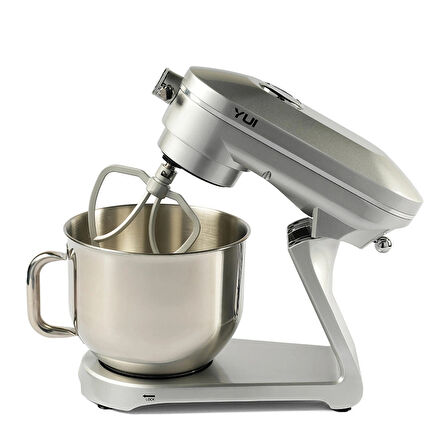 Easy Chef M129 1800w Güçlü Döküm Metal Stand Mikser Gümüş