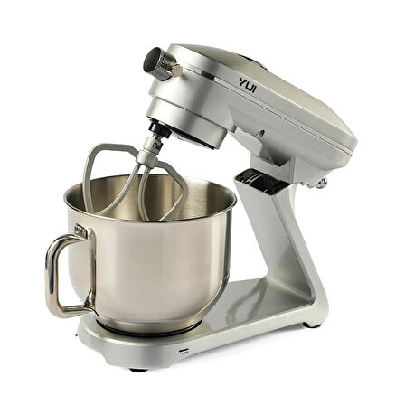 Easy Chef M129 1800w Güçlü Döküm Metal Stand Mikser Gümüş