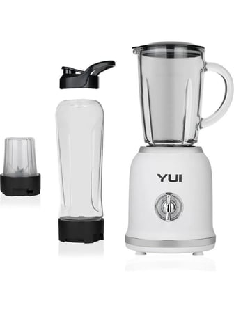 Yui M18 3 In 1 Kişisel Smoothie Retro Blender -Öğütücü-Cam Doğrayıcı Beyaz Teşhir