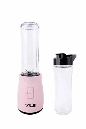 M19 500w Kişisel Smoothie Blender Pembe 1 Adet Yedek Şişe