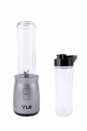 M19 500w Kişisel Smoothie Blender Gri 1 Adet Yedek Şişe