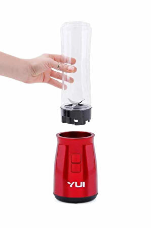 M19 500w Kişisel Smoothie Blender Kırmızı 1 Adet Yedek Şişe