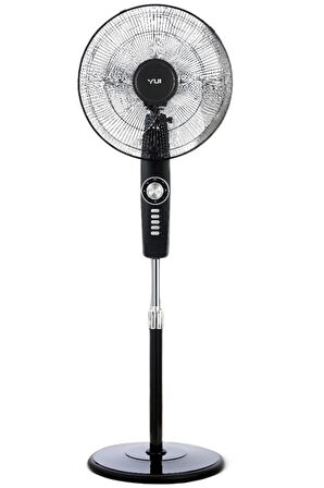 F49 Siyah 16 Inç 50w 4 Kademe 5 Pervane Döner Başlıklı Vantilatör