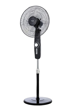 F49 Siyah 16 Inç 50w 4 Kademe 5 Pervane Döner Başlıklı Vantilatör