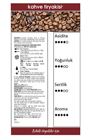 Espresso Roast Specialty Blend Çekirdek Kahve 250 gr