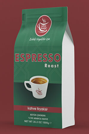 1 Kg Espresso Roast Profesyonel Çekirdek Kahve