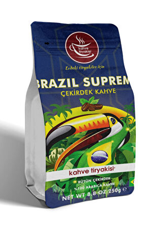 Brazil Supreme Çekirdek Kahve 250 gr