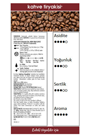 Guatemala Filtre Kahve (SİNGLE ORİGİN) 200 gr