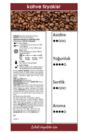 Kosta Rika Çekirdek Kahve (Single Origin) 250 gr