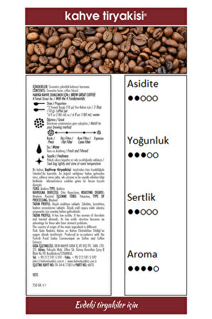 Sumatra Çekirdek Kahve (Single Origin) 250 gr