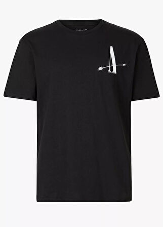 All Saints Erkek Bisiklet Yaka Tarpet Crew Tshirt MF070T U005132 