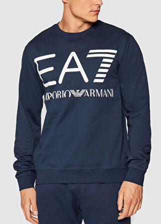 EA7 Erkek Bisiklet Yaka Sweatshirt 6KPM68 PJBWZ U007298 