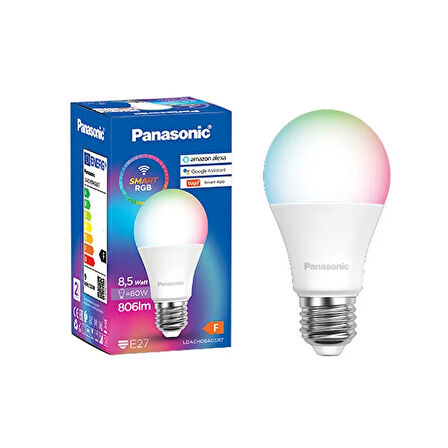 Panasonic Wifi BT RGB Uygulamalı E27 Akıllı Led Ampul