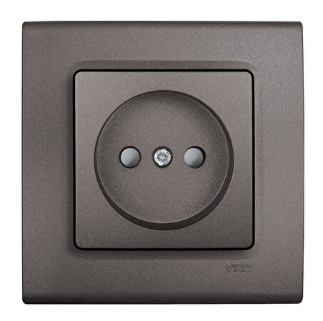 LİNNERA LİFE ANTRASİT KAPAKLI TOPRAKLI PRİZ Ç.K. ÇERÇEVELİ