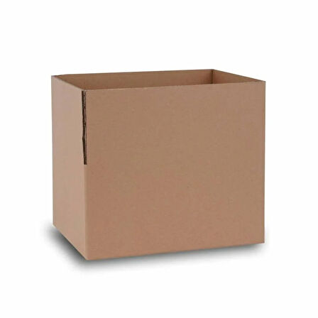 45x45x45 cm Esmer Çift Oluklu  A-Box Taşıma Kolisi - 10 Adet - Esmer