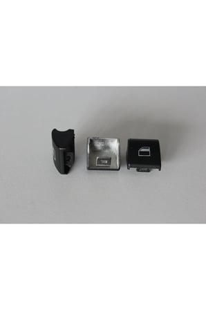 Bmw E46 1998, 1999, 2000 Cam Açma Düğmesi Kapağı (3 ADET)