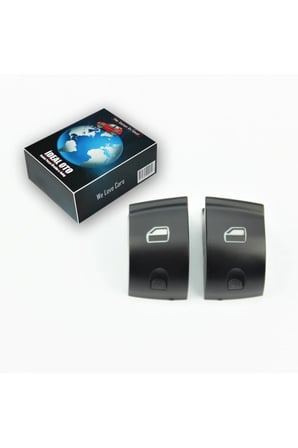 Audi A3 A6 Q7 Ön Sol Cam Düğme Kapağı 2li Set