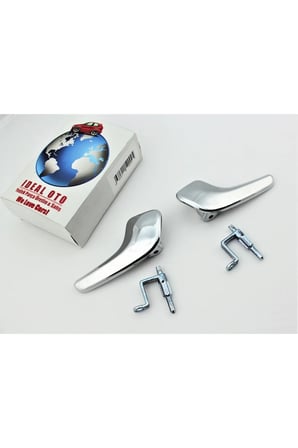 Opel Corsa D 2006-2014 Sağ Ve Sol Iç Kapı Kolu & Iç Açma Demiri (parlak Krom)