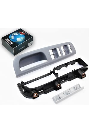 Vw Golf 4 Bora Gri Kapı Kolu Cam Düğme Çerçeve Kapak Seti (4 Kapılı Araçlar) 3b0867171a 1j1867179a