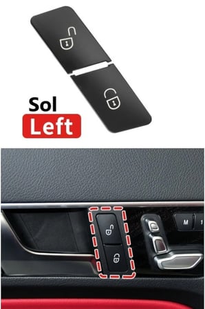 Mercedes CLA W117 GLA W156 ML GL W166 W292 W463 CLS W218 SL W231 SLS W197 Sol Kapı Kilit Düğme