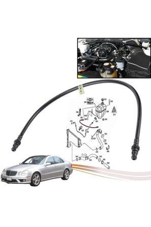 Mercedes E W211 2002-2009 İçin Soğutma Tankı Borusu Havalandırma Hortumu 2115010625