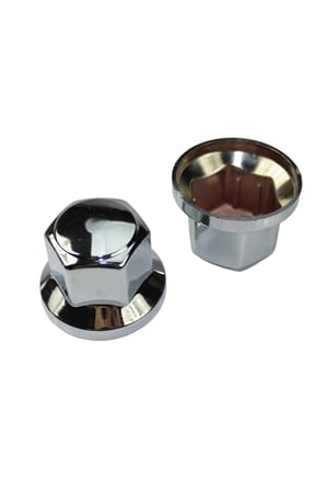 Tır Kamyon İçin 40 Adet Krom Bijon Anahtar Kapağı (33 MM)