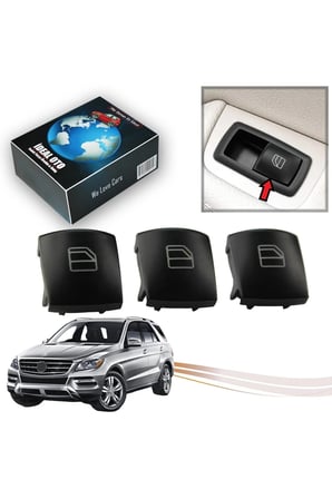 Mercedes M W164 2005-2024 Yolcu Kapısı Cam Düğmesi Takımı 3lü (Sürücü Kapısı İçin Değildir)