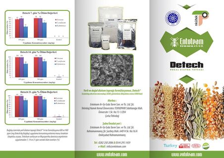 Detech Doğal Diatom Tahtakurusu Tozu Zehirsiz 1 KG + Püskürtücü