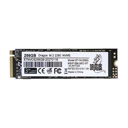 Dragos MadAxe R M2SSD NVME/256G Sata3 1125/1141Mbs 256GB M2 SSD