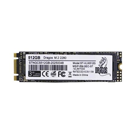 Dragos MadAxe P M2SSD NVME/512G Sata3 2243/1594 MB/s 512GB M2 SSD